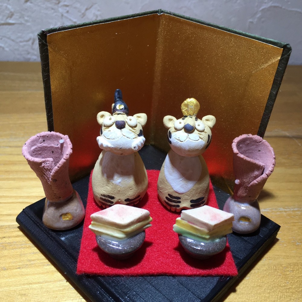 【限定9】寅のおひなさまセット（桃の節句）　ひし餅　桃の花　寅年生まれ　令和4年