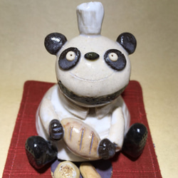 【秋の新作】パン屋のパンダ　陶器　パンダ　パン　 4枚目の画像