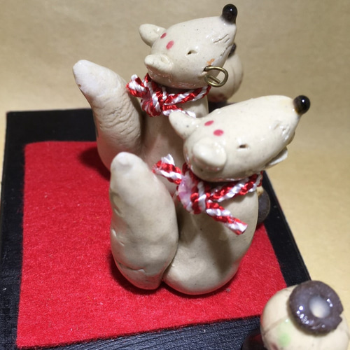 優しいキツネさん ぬいぐるみ アーティストベア 海外作家様