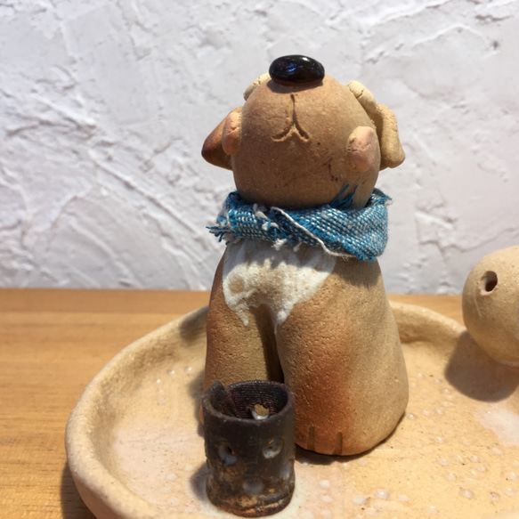 【SALE】蚊やり　蚊取り線香立て　ホルダー　犬　いぬ　ワンコ　ラブラドール ラブ 5枚目の画像