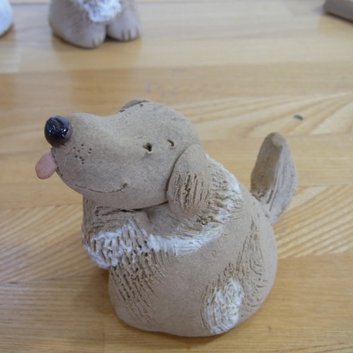 受注制作】写真からつくるペットの置き物（陶器） わんこ 犬 ペット