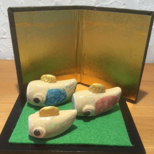 陶器で作った鯉のぼり かしわ餅付き♡ 五月飾り 端午の節句 鯉のぼり