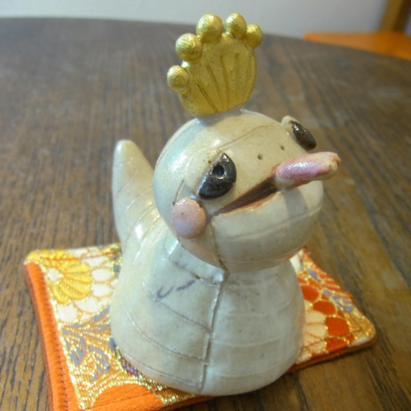 おヘビさま（しろ） 巳年 ヘビ へび 蛇年 ツチノコ 白蛇 その他置物