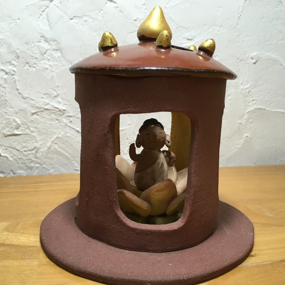 【限定1】お釈迦さまのおきもの（お堂付き）　花まつり　灌仏会　　陶器