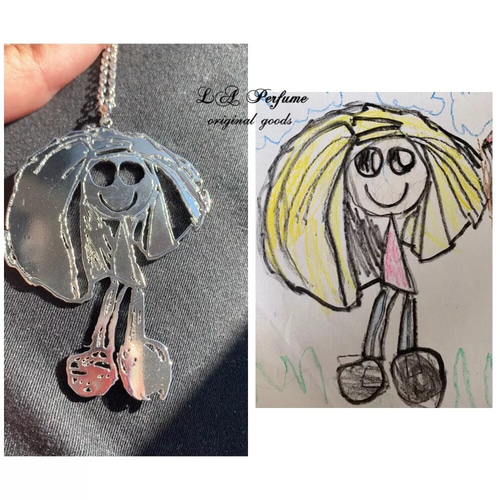 手書きのイラストがそのままネックレスに！♡オリジナルネックレス