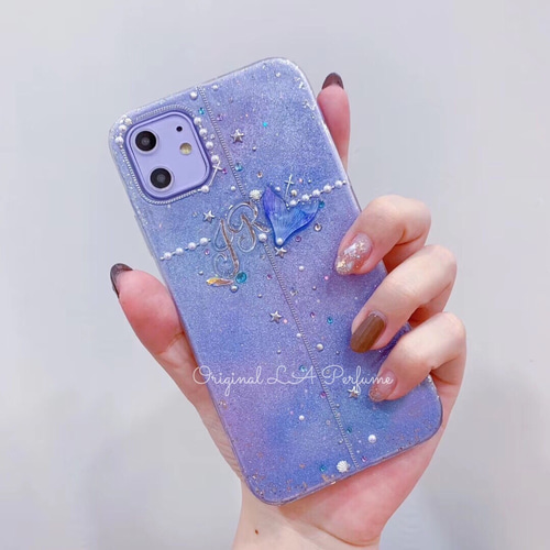 イニシャル入れ♡キラキラマーメイド⭐︎テール♡シェルパールライン