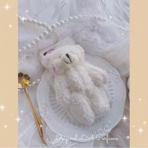 ふわふわ♡くまのぬいぐるみスマホケース✨ハンドメイド