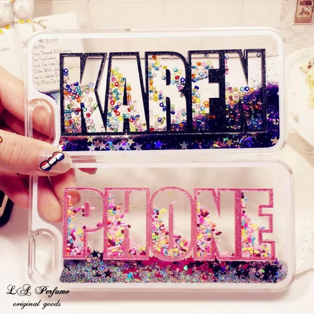 名入れ イニシャル♡マーメイド✨キラキラ カラフル iPhoneケース 人魚