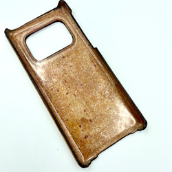 （オーダー制作）独特な色合いに手染めしたスマホバックカバーケース 2枚目の画像