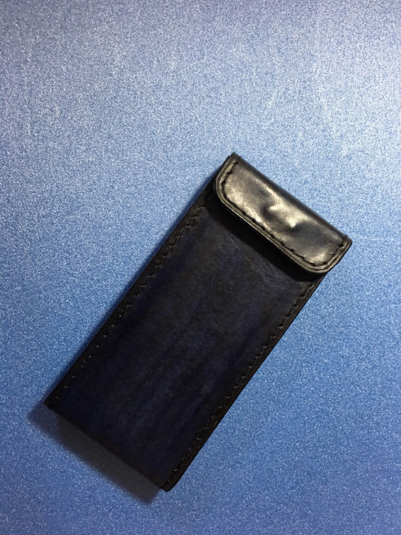 【オーダー制作】手染め縦型iPhone8/7/6ケース 4枚目の画像