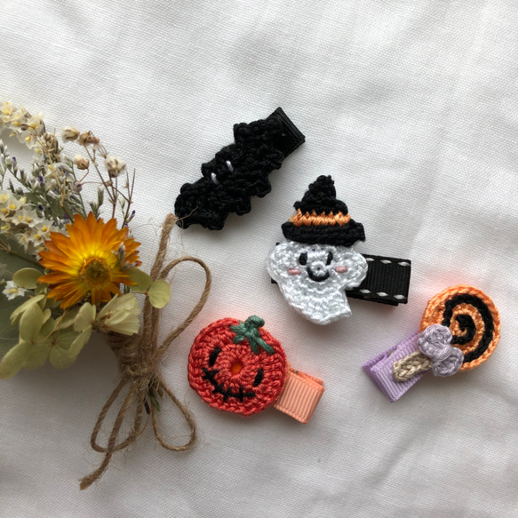 ベビーヘアクリップ　ハンドメイド　ヘアピン　ヘアゴム　ハロウィン　おばけかぼちゃ 楽天市場】【 ヘアゴム ベビー 】ハロウィン 小さめ ベビー