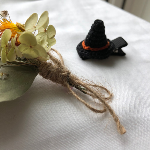 ベビーヘアクリップ ヘアゴム  ハロウィン ハンドメイド 97〗ハロウィン キラキラヘアクリップ | 【Love Note】꙳☆*ﾟ
