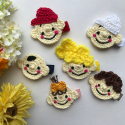 もくもく雲のベビーヘアクリップ ベビーヘアピン 赤ちゃん キッズ かぎ