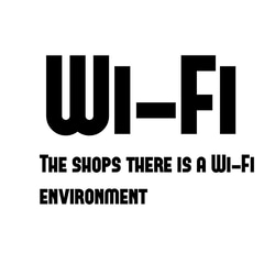 Wi-Fiスポット ロゴデザイン SHOP様向け 1枚目の画像