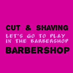 cut & shavingロゴ barberstyle お洒落ロゴ 1枚目の画像