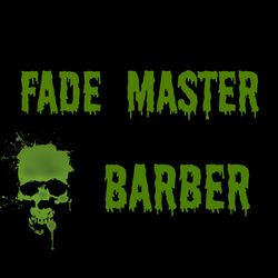 barber fadeロゴ ドクロ スカルデザイン 1枚目の画像