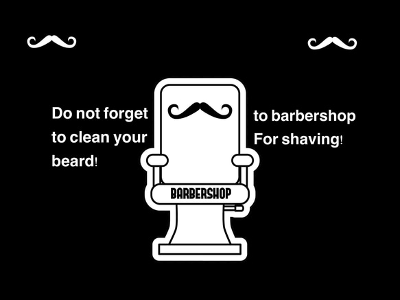 barberchair なロゴデザイン ショップ名入れ無料 1枚目の画像