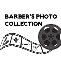 カメラフィルムなbarberロゴ ショップ名入れ無料サービス 1枚目の画像