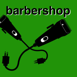 バリカン barberロゴdesign shop名入れ無料 1枚目の画像