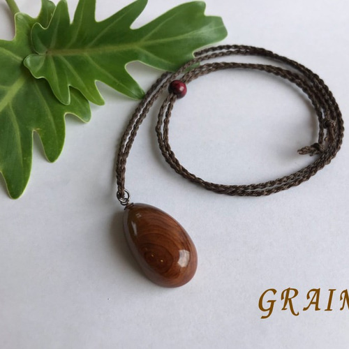 屋久杉のペンダント 雫 ネックレス・ペンダント ryukyu-grain