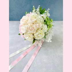 ❁Wedding bouquet❁ローズとピオニーのブーケ【30505】 2枚目の画像