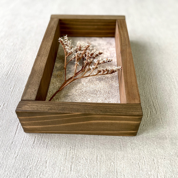 ❁Botanical Collection ❁Wood Box タタリカ【30817】 2枚目の画像