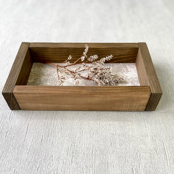 ❁Botanical Collection ❁Wood Box タタリカ【30817】 3枚目の画像