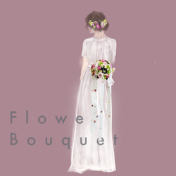 ❁Head Dress❁❁Wedding bouquet❁ピンクグラデのヘッドドレス typeA【31124-A】 10枚目の画像