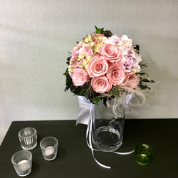 ❁bouquet❁ダイヤモンドローズふわふわブーケ 【#191022】 4枚目の画像