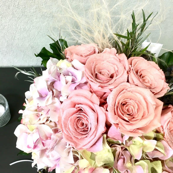 ❁bouquet❁ダイヤモンドローズふわふわブーケ 【#191022】 8枚目の画像