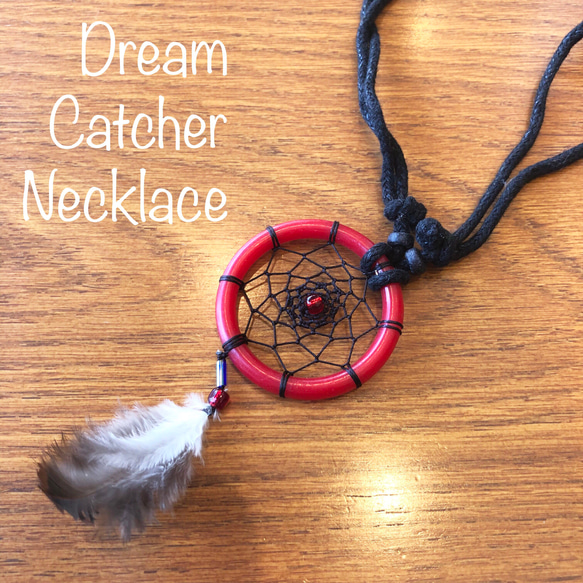 Dream Catcher Necklace【Yellow/Red】 2枚目の画像