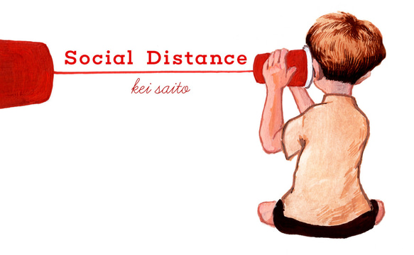 你最喜歡的插畫卡（畫布加工）套裝【92.social distance】 第4張的照片