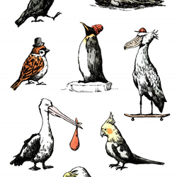 鳥類藝術海報 第2張的照片