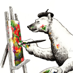 北極熊藝術家藝術海報 第2張的照片