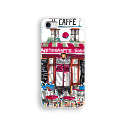 オシャレなイラストiPhoneケース『カラフルなカフェ』 1枚目の画像