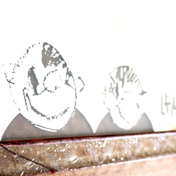 <galasha>敬老の日にピッタリ☆お子様の書いたイラストを入れられる、ステンドグラスのミラー作りキット（イエロー系） 4枚目の画像
