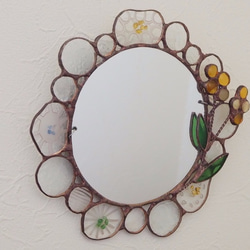 爽やかな春色ーステンドグラスの鏡 その他インテリア雑貨 Unit Glass