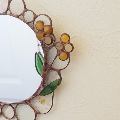 爽やかな春色ーステンドグラスの鏡 その他インテリア雑貨 Unit Glass