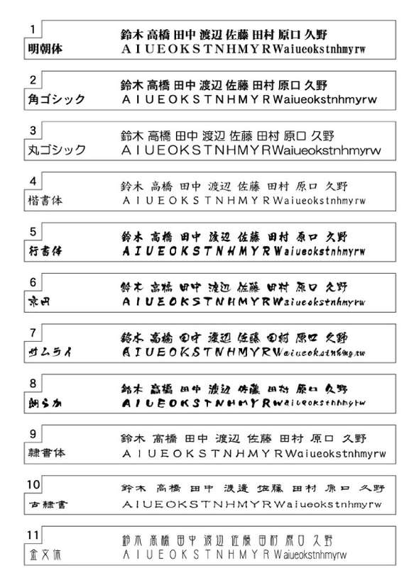 送料無料☆オーダーメイドガラス表札ーナチュラル 8枚目の画像