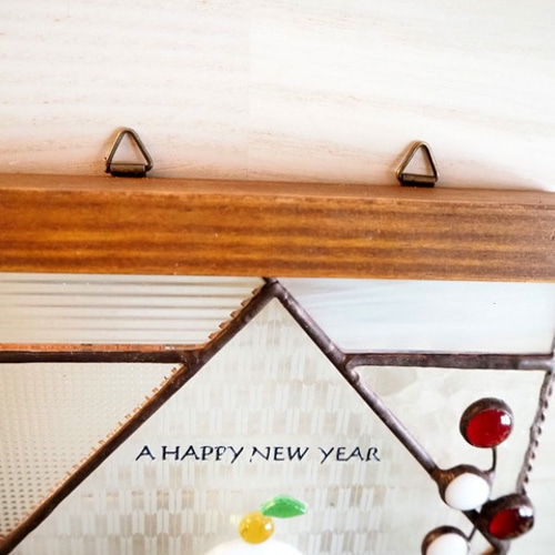 毎年使える！ステンドグラスの鏡餅パネル その他インテリア雑貨 Unit