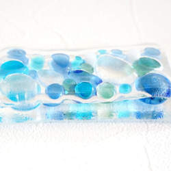 ガラスのペーパーウェイト 青 2枚目の画像