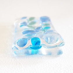 ガラスのペーパーウェイト 青 3枚目の画像