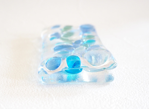 ガラスのペーパーウェイト 青 3枚目の画像