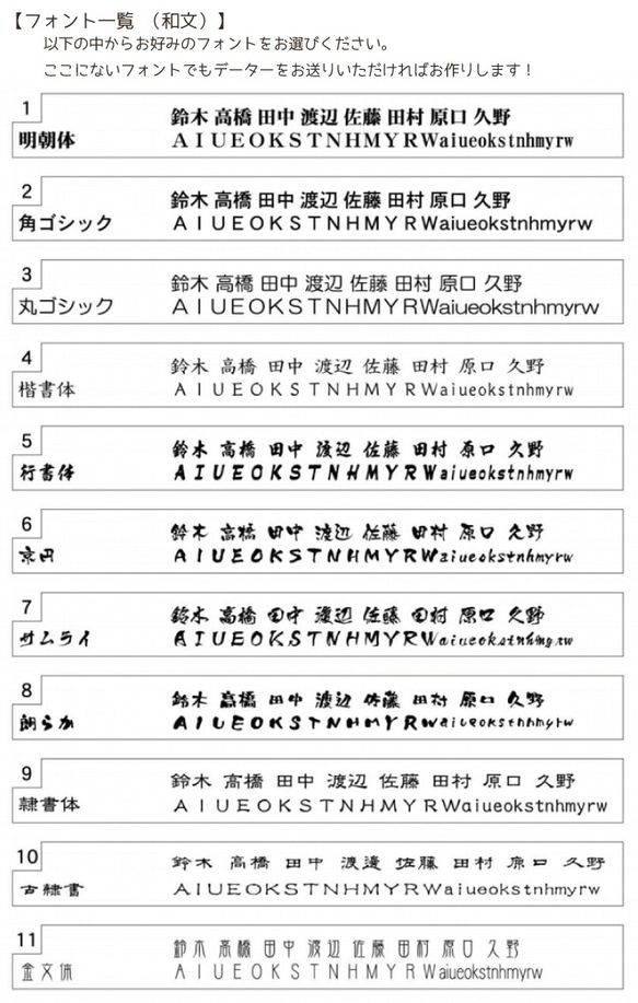 送料無料☆オーダーメイド表札　Paletteシリーズ 4枚目の画像