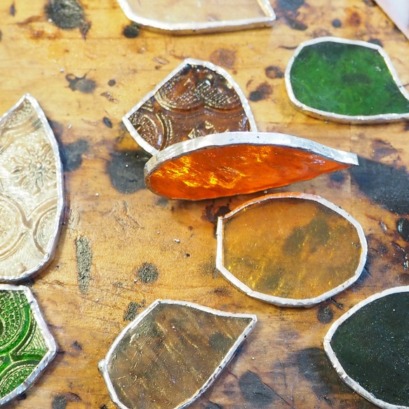 お家でステンドグラスキット〈galasha〉ー第5回キャンドルホルダー 6枚目の画像