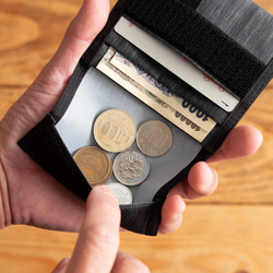 X-Pac Minimal Wallet Wallet Waterproof Lightweight Nylon Grey 第4張的照片