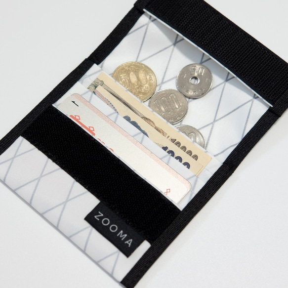 X-Pac Minimal Wallet Wallet Waterproof Lightweight Nylon White 第4張的照片