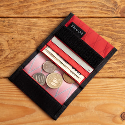 X-Pac最小錢包錢包防水輕質尼龍紅 第3張的照片