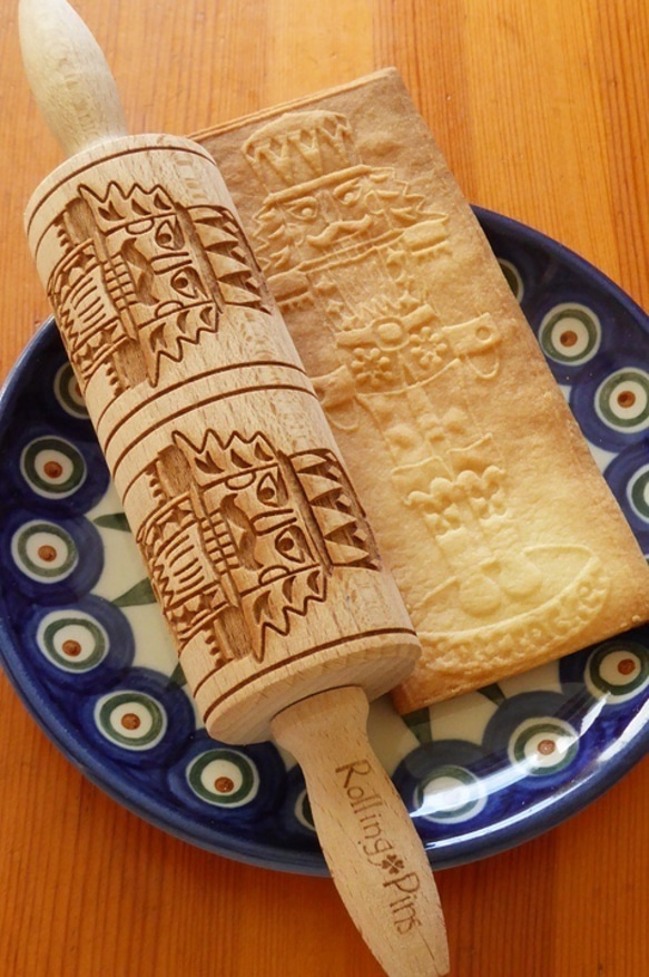 ポーランド　ブナの木のめん棒　Rolling Pins　ミニサイズ２本セット 4枚目の画像