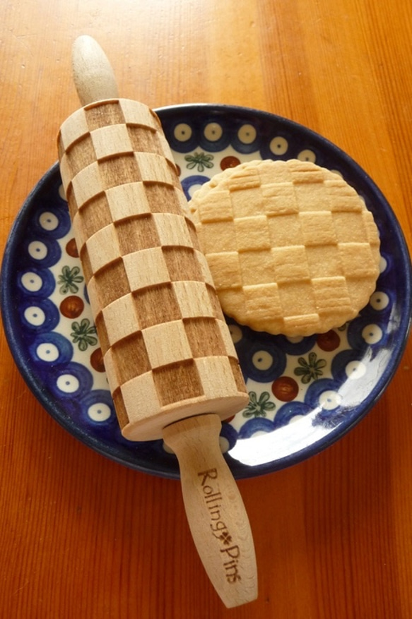 ポーランド　ブナの木のめん棒　Rolling Pins　ミニサイズ２本セット 2枚目の画像